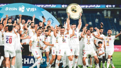 الأبيض يتوج مساء اليوم بلقب الدوري الممتاز للمرة الخامسة تواليا