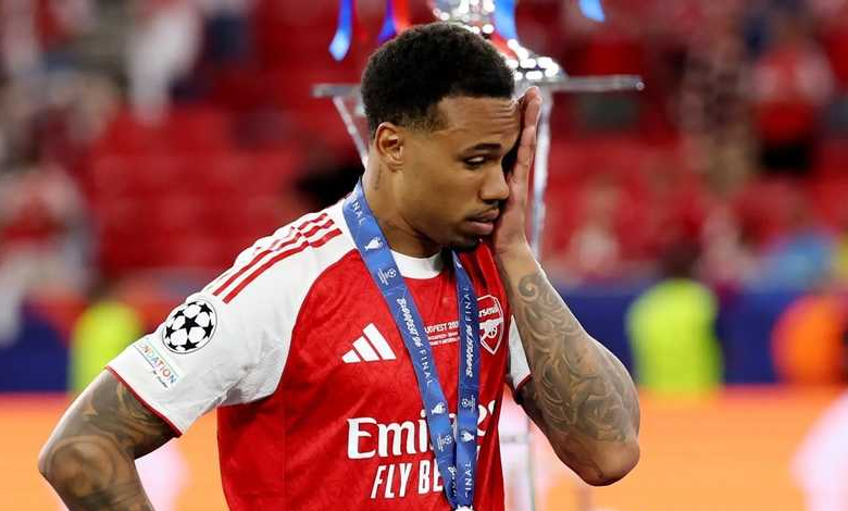 المدافع البرازيلي غابرييل قلب دفاع أرسنال الإنكليزي